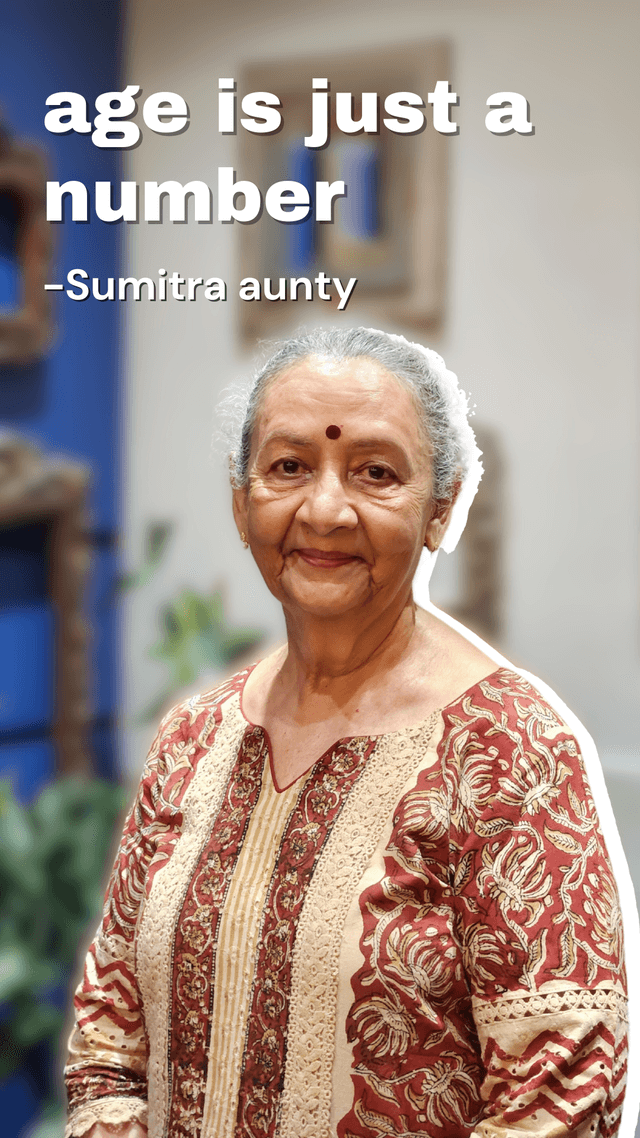 Sumitra aunty's testimonial thumbnail